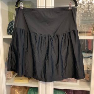 Plus size high waisted swim skort